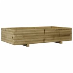 vidaXL Jardinieră de grădină, 110x60x26,5 cm, lemn de pin impregnat