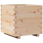 vidaXL Jardinieră de grădină, 50x50x49,5 cm, lemn masiv de pin vidaXL Jardinieră de grădină, 50x50x49,5 cm, lemn masiv de pin