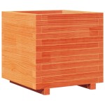 vidaXL Jardinieră grădină, maro ceruit, 50x50x49,5 cm, lemn masiv pin vidaXL Jardinieră grădină, maro ceruit, 50x50x49,5 cm, lemn masiv pin