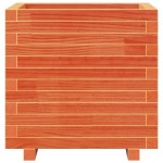 vidaXL Jardinieră grădină, maro ceruit, 50x50x49,5 cm, lemn masiv pin vidaXL Jardinieră grădină, maro ceruit, 50x50x49,5 cm, lemn masiv pin