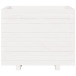 vidaXL Jardinieră de grădină, alb, 60x60x49,5 cm, lemn masiv de pin vidaXL Jardinieră de grădină, alb, 60x60x49,5 cm, lemn masiv de pin