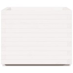 vidaXL Jardinieră de grădină, alb, 60x60x49,5 cm, lemn masiv de pin vidaXL Jardinieră de grădină, alb, 60x60x49,5 cm, lemn masiv de pin