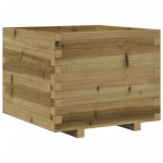 vidaXL Jardinieră de grădină, 60x60x49,5 cm, lemn de pin impregnat vidaXL Jardinieră de grădină, 60x60x49,5 cm, lemn de pin impregnat