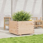 vidaXL Jardinieră de grădină, 70x70x49,5 cm, lemn masiv de pin vidaXL Jardinieră de grădină, 70x70x49,5 cm, lemn masiv de pin