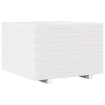 vidaXL Jardinieră de grădină, alb, 70x70x49,5 cm, lemn masiv de pin vidaXL Jardinieră de grădină, alb, 70x70x49,5 cm, lemn masiv de pin