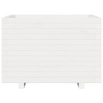 vidaXL Jardinieră de grădină, alb, 70x70x49,5 cm, lemn masiv de pin vidaXL Jardinieră de grădină, alb, 70x70x49,5 cm, lemn masiv de pin