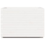 vidaXL Jardinieră de grădină, alb, 70x70x49,5 cm, lemn masiv de pin vidaXL Jardinieră de grădină, alb, 70x70x49,5 cm, lemn masiv de pin