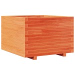vidaXL Jardinieră grădină, maro ceruit, 70x70x49,5 cm, lemn masiv pin vidaXL Jardinieră grădină, maro ceruit, 70x70x49,5 cm, lemn masiv pin