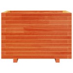 vidaXL Jardinieră grădină, maro ceruit, 70x70x49,5 cm, lemn masiv pin vidaXL Jardinieră grădină, maro ceruit, 70x70x49,5 cm, lemn masiv pin