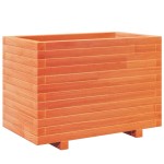 vidaXL Jardinieră grădină, maro ceruit, 70x40x49,5 cm, lemn masiv pin vidaXL Jardinieră grădină, maro ceruit, 70x40x49,5 cm, lemn masiv pin