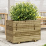 vidaXL Jardinieră de grădină, 70x40x49,5 cm, lemn de pin impregnat vidaXL Jardinieră de grădină, 70x40x49,5 cm, lemn de pin impregnat