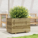 vidaXL Jardinieră de grădină, 70x40x49,5 cm, lemn de pin impregnat vidaXL Jardinieră de grădină, 70x40x49,5 cm, lemn de pin impregnat