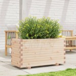 vidaXL Jardinieră de grădină, 90x40x49,5 cm, lemn masiv de pin vidaXL Jardinieră de grădină, 90x40x49,5 cm, lemn masiv de pin