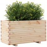 vidaXL Jardinieră de grădină, 90x40x49,5 cm, lemn masiv de pin vidaXL Jardinieră de grădină, 90x40x49,5 cm, lemn masiv de pin