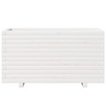 vidaXL Jardinieră de grădină, alb, 90x40x49,5 cm, lemn masiv de pin vidaXL Jardinieră de grădină, alb, 90x40x49,5 cm, lemn masiv de pin
