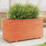 vidaXL Jardinieră grădină, maro ceruit, 90x40x49,5 cm, lemn masiv pin vidaXL Jardinieră grădină, maro ceruit, 90x40x49,5 cm, lemn masiv pin