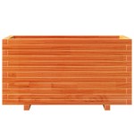 vidaXL Jardinieră grădină, maro ceruit, 90x40x49,5 cm, lemn masiv pin vidaXL Jardinieră grădină, maro ceruit, 90x40x49,5 cm, lemn masiv pin