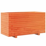 vidaXL Jardinieră grădină, maro ceruit, 90x40x49,5 cm, lemn masiv pin vidaXL Jardinieră grădină, maro ceruit, 90x40x49,5 cm, lemn masiv pin