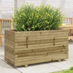 vidaXL Jardinieră de grădină, 90x40x49,5 cm, lemn de pin impregnat vidaXL Jardinieră de grădină, 90x40x49,5 cm, lemn de pin impregnat
