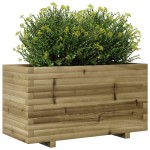 vidaXL Jardinieră de grădină, 90x40x49,5 cm, lemn de pin impregnat vidaXL Jardinieră de grădină, 90x40x49,5 cm, lemn de pin impregnat
