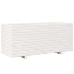 vidaXL Jardinieră de grădină, alb, 110x40x49,5 cm, lemn masiv de pin vidaXL Jardinieră de grădină, alb, 110x40x49,5 cm, lemn masiv de pin
