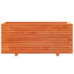 vidaXL Jardinieră grădină, maro ceruit, 110x40x49,5 cm, lemn masiv pin vidaXL Jardinieră grădină, maro ceruit, 110x40x49,5 cm, lemn masiv pin