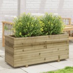 vidaXL Jardinieră de grădină, 110x40x49,5 cm, lemn de pin impregnat