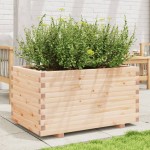vidaXL Jardinieră de grădină, 90x60x49,5 cm, lemn masiv de pin vidaXL Jardinieră de grădină, 90x60x49,5 cm, lemn masiv de pin