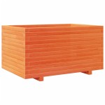 vidaXL Jardinieră grădină, maro ceruit, 90x60x49,5 cm, lemn masiv pin