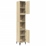 vidaXL Dulap de baie, stejar sonoma, 30x30x190 cm, lemn prelucrat vidaXL Dulap de baie, stejar sonoma, 30x30x190 cm, lemn prelucrat