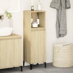 vidaXL Dulap de baie, stejar sonoma, 30x30x100 cm, lemn prelucrat vidaXL Dulap de baie, stejar sonoma, 30x30x100 cm, lemn prelucrat