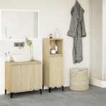 vidaXL Dulap de baie, stejar sonoma, 30x30x100 cm, lemn prelucrat vidaXL Dulap de baie, stejar sonoma, 30x30x100 cm, lemn prelucrat