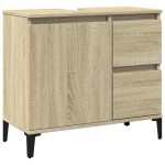 vidaXL Dulap de baie, stejar sonoma, 65x33x60 cm, lemn prelucrat vidaXL Dulap de baie, stejar sonoma, 65x33x60 cm, lemn prelucrat