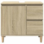 vidaXL Dulap de baie, stejar sonoma, 65x33x60 cm, lemn prelucrat vidaXL Dulap de baie, stejar sonoma, 65x33x60 cm, lemn prelucrat
