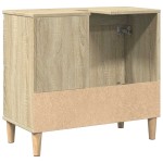 vidaXL Dulap de baie, stejar sonoma, 65x33x60 cm, lemn prelucrat vidaXL Dulap de baie, stejar sonoma, 65x33x60 cm, lemn prelucrat