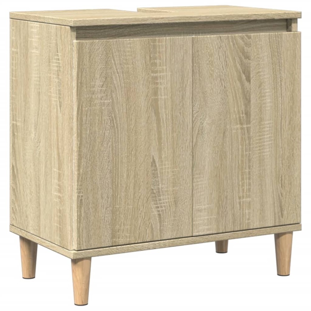 vidaXL Dulap de chiuvetă, stejar sonoma, 58x33x60 cm, lemn prelucrat
