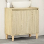 vidaXL Dulap de chiuvetă, stejar sonoma, 58x33x60 cm, lemn prelucrat vidaXL Dulap de chiuvetă, stejar sonoma, 58x33x60 cm, lemn prelucrat