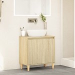 vidaXL Dulap de chiuvetă, stejar sonoma, 58x33x60 cm, lemn prelucrat vidaXL Dulap de chiuvetă, stejar sonoma, 58x33x60 cm, lemn prelucrat