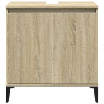 vidaXL Dulap de chiuvetă, stejar sonoma, 58x33x60 cm, lemn prelucrat vidaXL Dulap de chiuvetă, stejar sonoma, 58x33x60 cm, lemn prelucrat