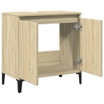 vidaXL Dulap de chiuvetă, stejar sonoma, 58x33x60 cm, lemn prelucrat vidaXL Dulap de chiuvetă, stejar sonoma, 58x33x60 cm, lemn prelucrat