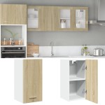 vidaXL Dulap suspendat “Lyon”, stejar Sonoma, 29,5x31x60 cm, PAL vidaXL Dulap suspendat “Lyon”, stejar Sonoma, 29,5x31x60 cm, PAL