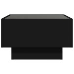 vidaXL Măsuță de cafea cu LED, negru, 50x50x30 cm, lemn prelucrat vidaXL Măsuță de cafea cu LED, negru, 50x50x30 cm, lemn prelucrat