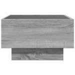 vidaXL Măsuță de cafea cu LED sonoma gri 50x50x30cm lemn prelucrat vidaXL Măsuță de cafea cu LED sonoma gri 50x50x30cm lemn prelucrat