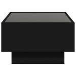 vidaXL Măsuță de cafea cu LED, negru, 70x50x30 cm, lemn prelucrat vidaXL Măsuță de cafea cu LED, negru, 70x50x30 cm, lemn prelucrat
