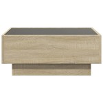 vidaXL Măsuță de cafea cu LED stejar sonoma 70x50x30 cm lemn prelucrat vidaXL Măsuță de cafea cu LED stejar sonoma 70x50x30 cm lemn prelucrat