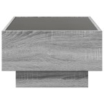 vidaXL Măsuță de cafea cu LED sonoma gri 70x50x30 cm lemn prelucrat vidaXL Măsuță de cafea cu LED sonoma gri 70x50x30 cm lemn prelucrat