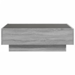 vidaXL Măsuță de cafea cu LED sonoma gri 90x50x30 cm lemn prelucrat vidaXL Măsuță de cafea cu LED sonoma gri 90x50x30 cm lemn prelucrat