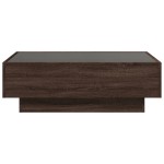 vidaXL Măsuță de cafea cu LED stejar maro 90x50x30 cm lemn prelucrat vidaXL Măsuță de cafea cu LED stejar maro 90x50x30 cm lemn prelucrat
