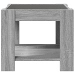vidaXL Măsuță de cafea cu LED gri sonoma 53x53x45 cm lemn prelucrat vidaXL Măsuță de cafea cu LED gri sonoma 53x53x45 cm lemn prelucrat
