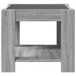 vidaXL Măsuță de cafea cu LED gri sonoma 53x53x45 cm lemn prelucrat vidaXL Măsuță de cafea cu LED gri sonoma 53x53x45 cm lemn prelucrat